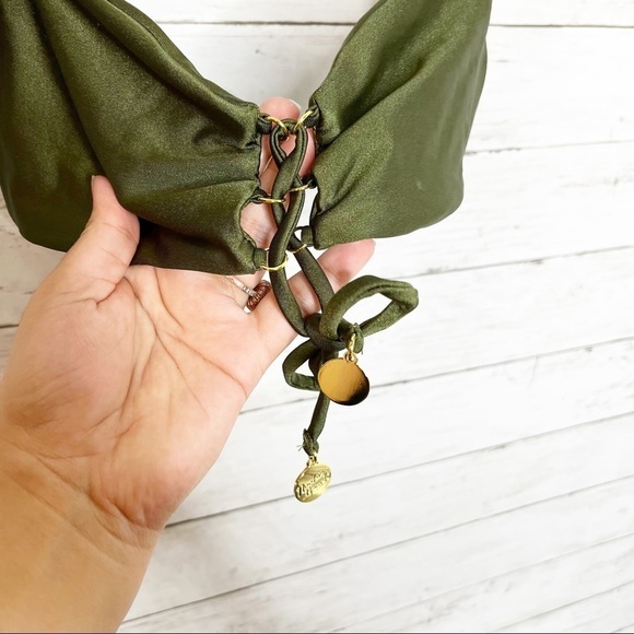 Revolve Nookie Beach Green 2 Piece Amazon Bikini Swimsuit Set XS/S - Picture 5 of 11